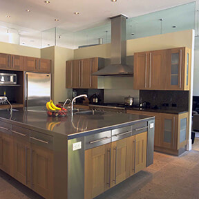 kitchen for a home in atlanta, georgia designed by steven elmets architecture