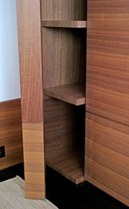 Cabinet door detail for a private residence in the Mandarin Oriental, Boson designed by Steven Elmets Architecture