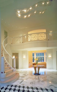 Entry Hall in Atlanta, Georgia home designed by Steven Elmets Architecture