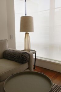 Lamp Detail in a Boston apartment designed by Steven Elmets Architecture