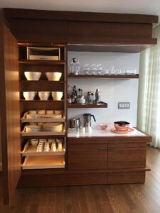 Cabinet Details in a Boston apartment designed by Steven Elmets Architecture