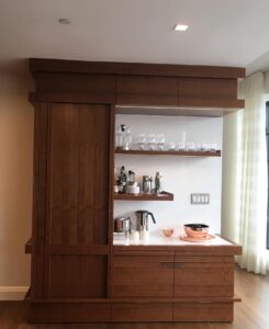 Cabinetwork in a Boston apartment designed by Steven Elmets Architecture