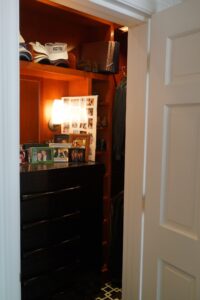 Closet details in a private residence in Boston designed by Steven Elmets Architecture