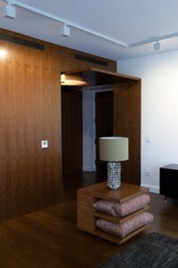 Entry way in a Boston apartment designed by Steven Elmets Architecture