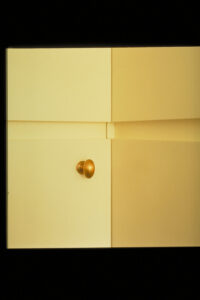 Cabinet detail for a Study interior in Atlanta, Georgia designed by Steven Elmets Architecture