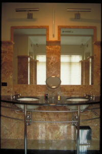 Bathroom in Garden Hills home in Atlanta Georgia designed by Steven Elmets Architecture