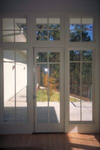 Door details of a home in Atlanta, Georgia designed by Steven Elmets Architecture