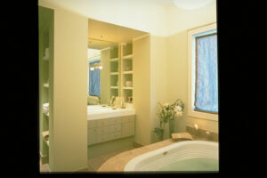 bathroom of a private residence in Atlanta Georgia designed by Steven Elmets Architecture