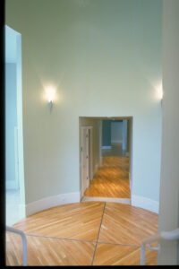 Entryway of a private residence in Atlanta Georgia designed by Steven Elmets Architecture