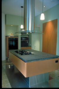 kitchen of a private residence in Atlanta Georgia designed by Steven Elmets Architecture